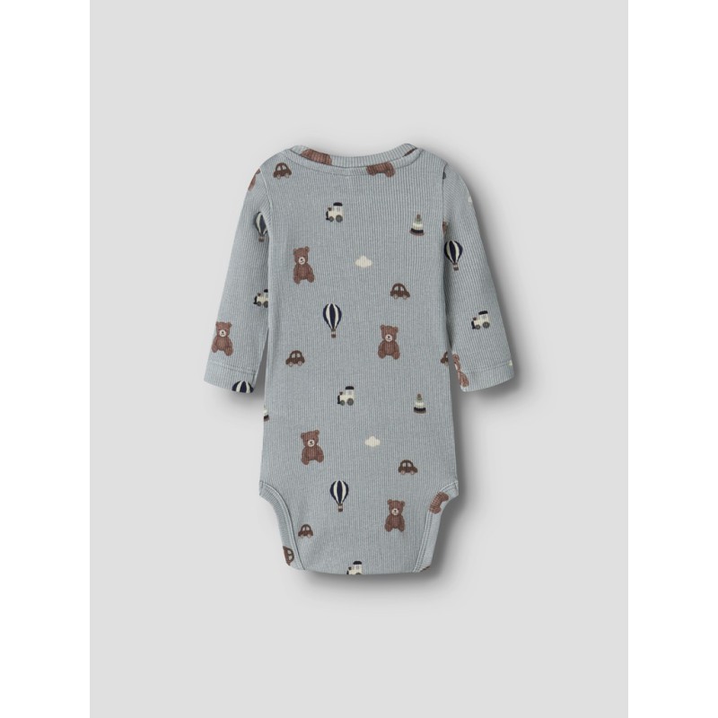 NAME IT BABY dreng - Ragner langærmet bodystocking - Abyss
