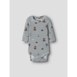 NAME IT BABY dreng - Ragner langærmet bodystocking - Abyss