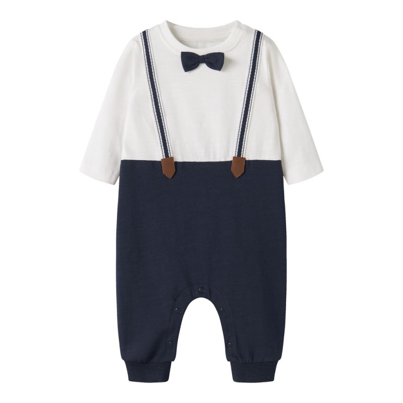 NAME IT BABY dreng - Rufus langærmet heldragt - Navy Blazer