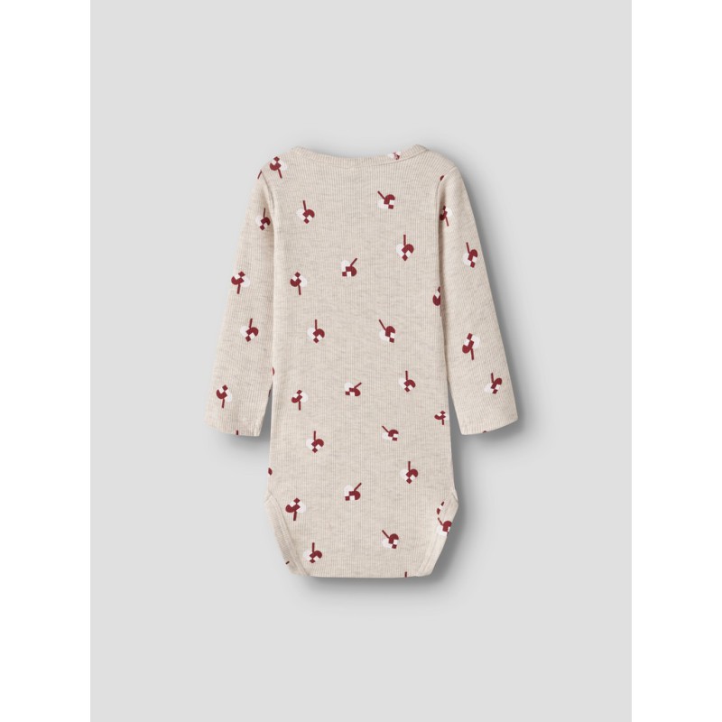 NAME IT BABY pige - Risa kab langærmet bodystocking - Peyote Melange