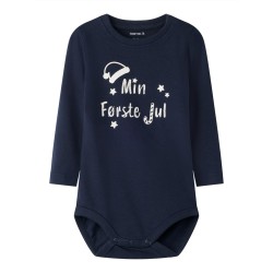 NAME IT BABY Jul langærmet bodystocking - Navy Blazer