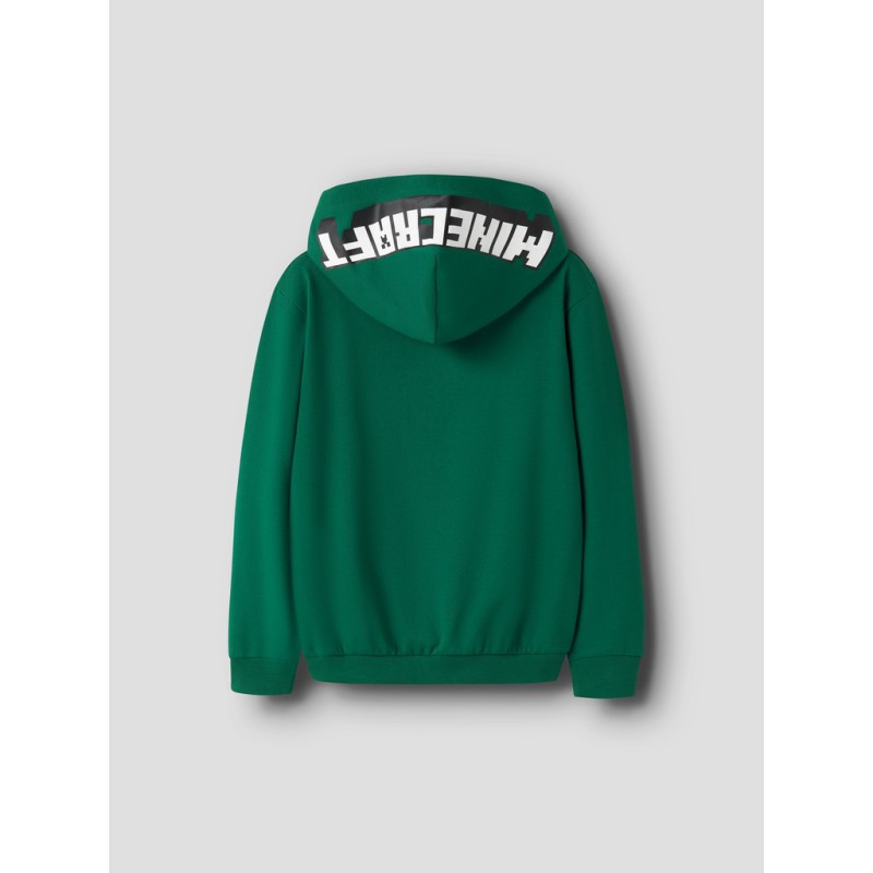 NAME IT KIDS dreng - Salva Minecraft sweat hoodie - Evergreen