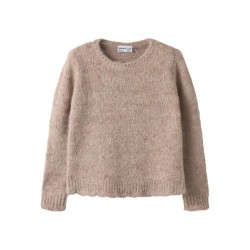 NAME IT KIDS pige - Regina loose striktrøje - Island Fossil
