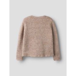 NAME IT KIDS pige - Regina loose striktrøje - Island Fossil