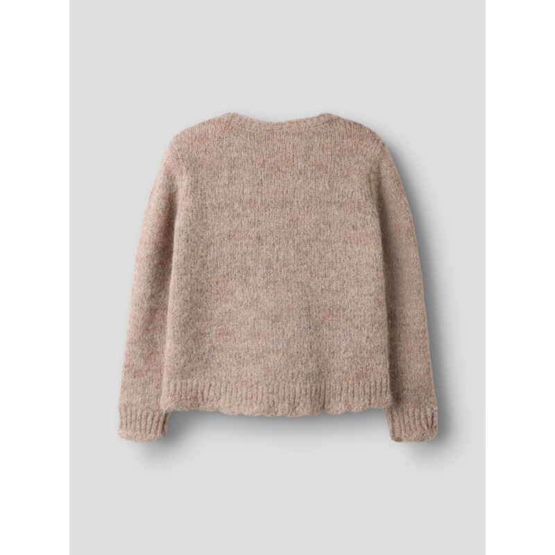 NAME IT KIDS pige - Regina loose striktrøje - Island Fossil