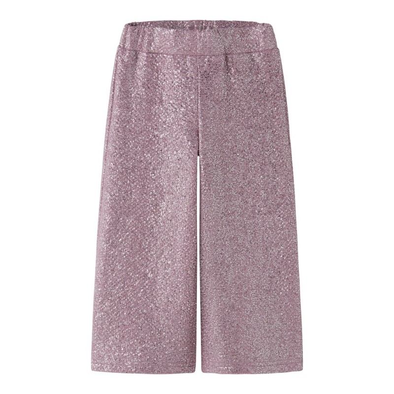 NAME IT MINI pige - Ditsia brede bukser - Mauve Shadows