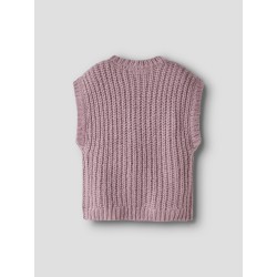 NAME IT MINI pige - Rina strik vest - Mauve Shadows
