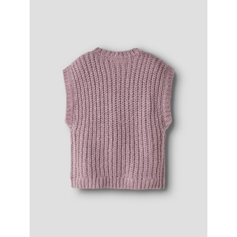 NAME IT MINI pige - Rina strik vest - Mauve Shadows