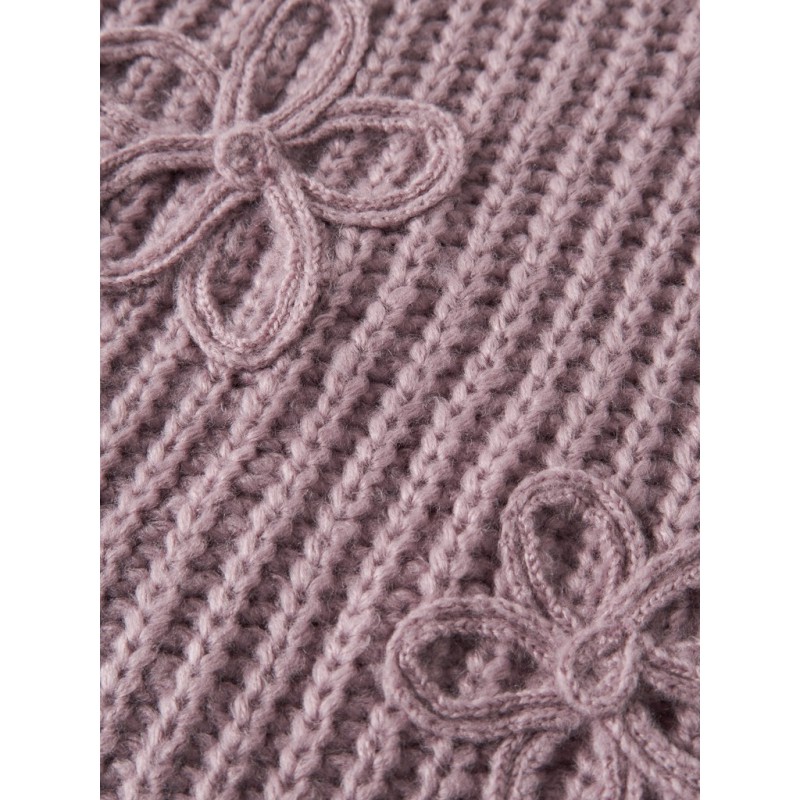 NAME IT MINI pige - Rina strik vest - Mauve Shadows