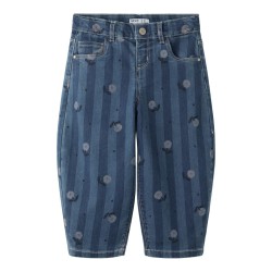 NAME IT MINI pige - Bella barrel jeans - Medium Blue Denim