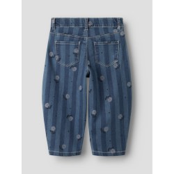 NAME IT MINI pige - Bella barrel jeans - Medium Blue Denim