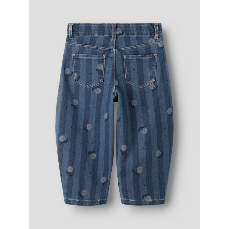 NAME IT MINI pige - Bella barrel jeans - Medium Blue Denim