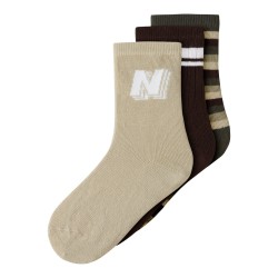 NAME IT MINI dreng - Onel 3-pak strømper - Olive Night