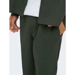 ONLY & SONS Hansi Edge straight bukser - Forest Night