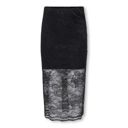 KIDS ONLY Lacey midi blonde nederdel - Black