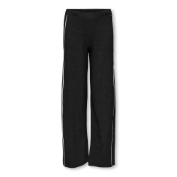 KIDS ONLY Lisa rib piping brede bukser - Black