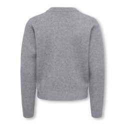 KIDS ONLY Harli argyle strik cardigan - Medium Grey Melange