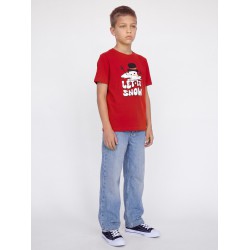 JACK & JONES JUNIOR Xmas fun kortærmet T-shirt - Barbados Cherry