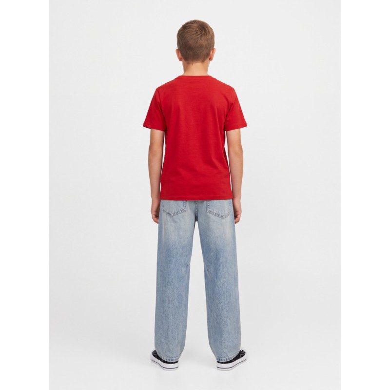 JACK & JONES JUNIOR Xmas fun kortærmet T-shirt - Barbados Cherry