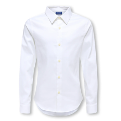 ONLY & SONS JUNIOR Jim slim skjorte - Bright White