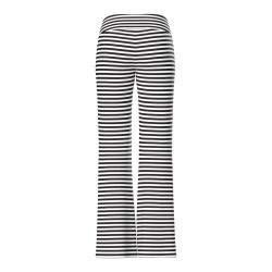 PIECEA Aya mellem talje flared bukser - Black / White