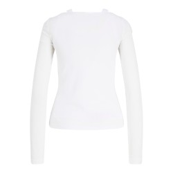 JJXX Lisa layer langærmet bluse - Bright White