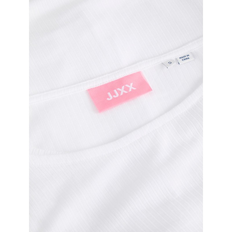 JJXX Lisa layer langærmet bluse - Bright White