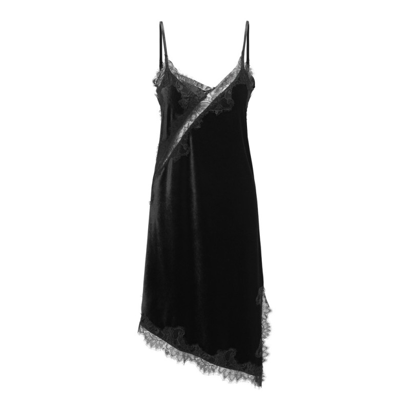 JDY Valerie velvet blonde kjole - Black