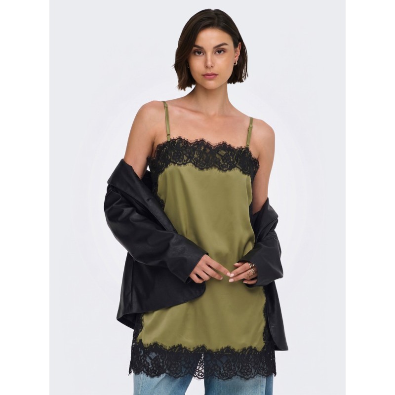 JDY Alana blonde strop singlet -  Gothic Olive