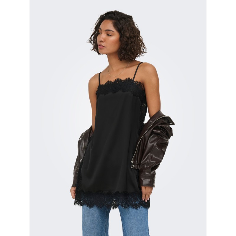 JDY Alana blonde strop singlet - Black