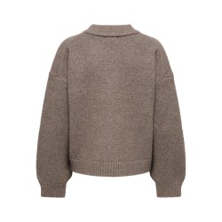 JDY Kimie langærmet strik cardigan - Mulch