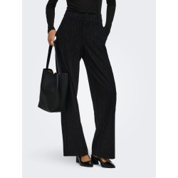JDY Mary Occasion bukser - Black / Silver Pinstribe