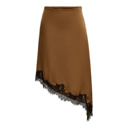 JDY Denise højtaljet blonde nederdel - Bison / Sort blonde