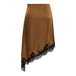 JDY Denise højtaljet blonde nederdel - Bison / Sort blonde
