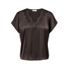JDY Fifi kortærmet bluse - Chocolate Plum