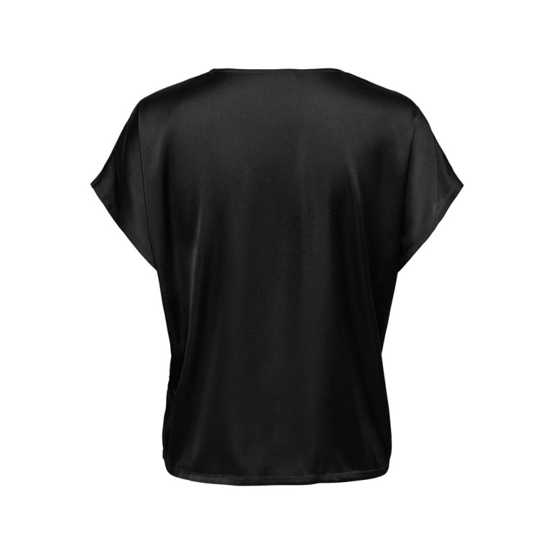 JDY Fifi kortærmet bluse - Black