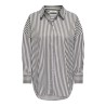 JDY Vesper langærmet loose skjorte - Cloud Dancer / DARK OLIVE