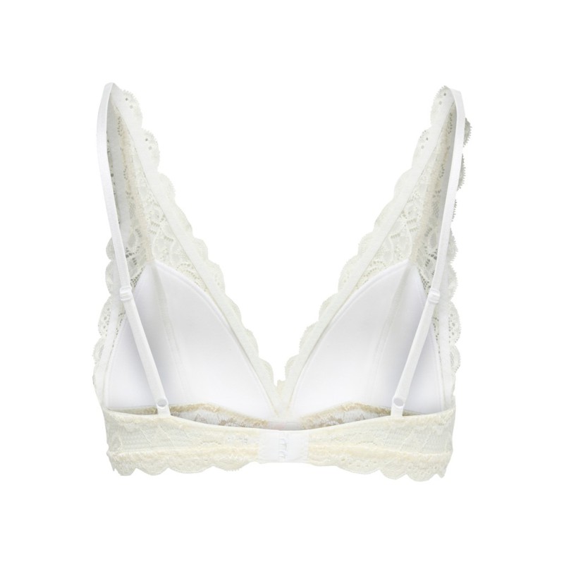 ONLY Chloe blonde padded trekant bh - Cloud Dancer