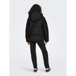 ONLY Agnes coated pufferjakke - Black