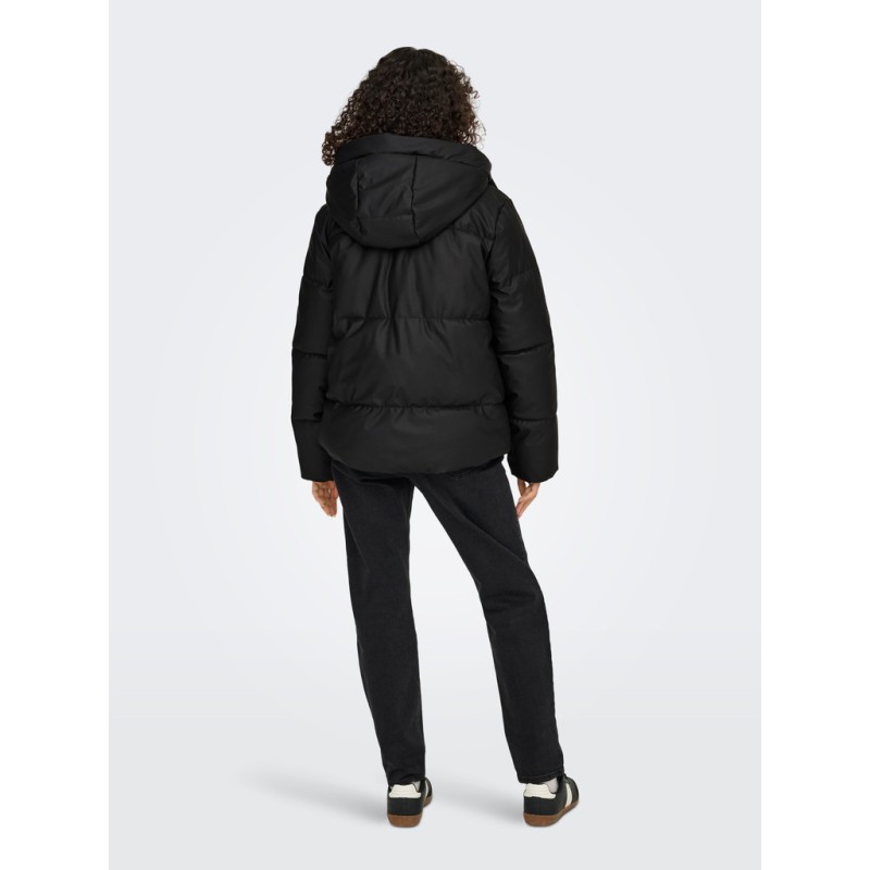 ONLY Agnes coated pufferjakke - Black