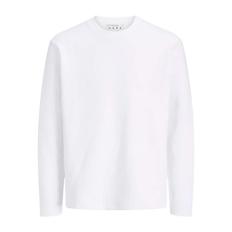 JACK & JONES Legacy scuba langærmet T-shirt - Bright White