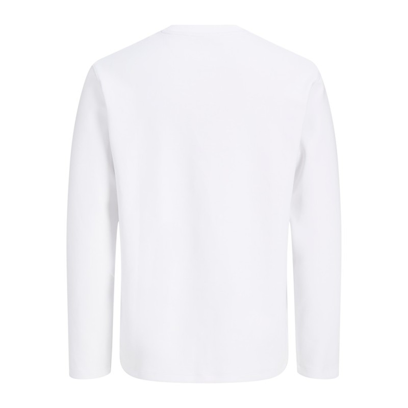 JACK & JONES Legacy scuba langærmet T-shirt - Bright White