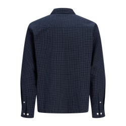 JACK & JONES Menton seersucker skjorte - Sky Captain
