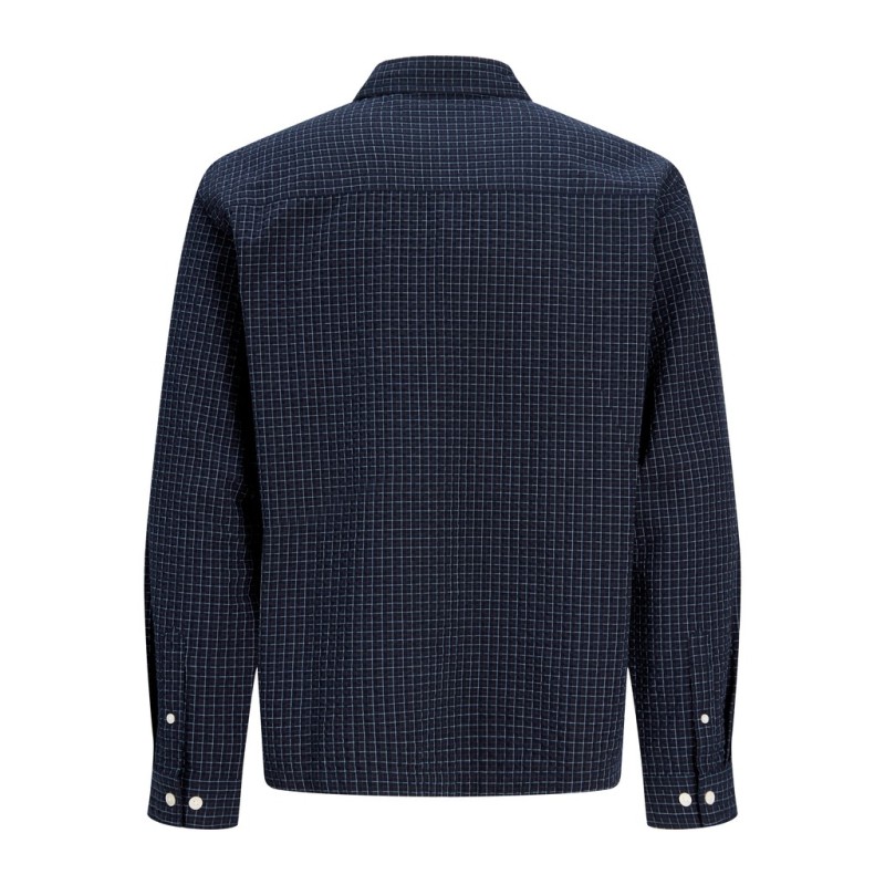JACK & JONES Menton seersucker skjorte - Sky Captain