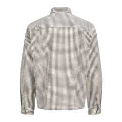 JACK & JONES Menton seersucker skjorte - Cloud Dancer