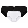VANTING PLUS Shape up dametrusser 3 pak - Black / Black / White