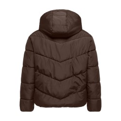 ONLY CARMAKOMA Clair kort pufferjakke - Chocolate Brown