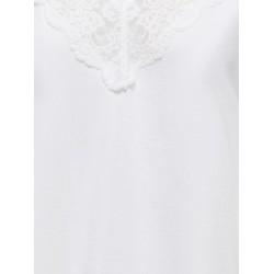 ONLY Vivvi blonde T-shirt - Cloud Dancer / Cloud Dancer Lace