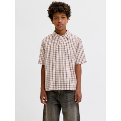 JACK & JONES JUNIOR Savina austin kortærmet skjorte - Antique White