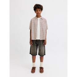 JACK & JONES JUNIOR Savina austin kortærmet skjorte - Antique White